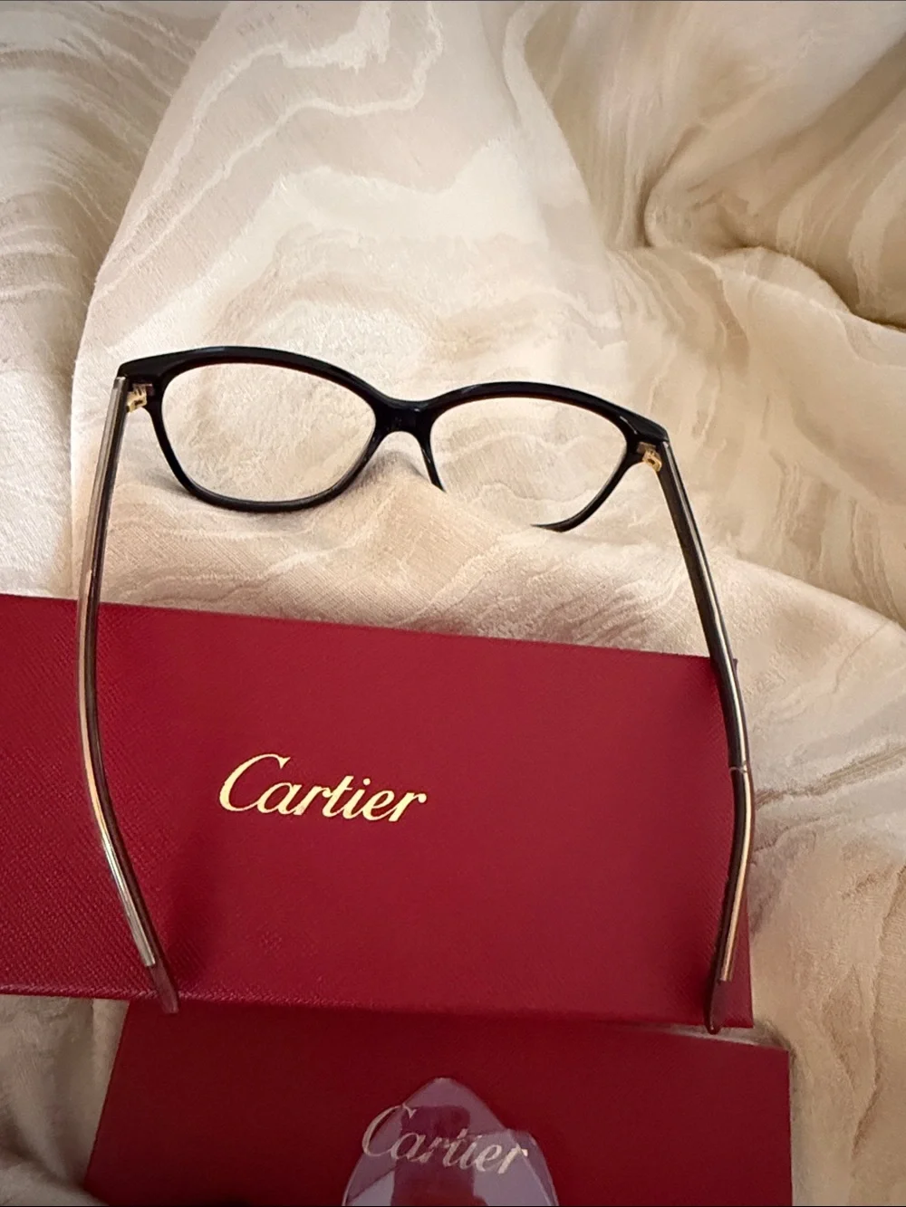 Cartier tortoise plastic frames with panthers